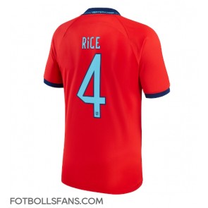 England Declan Rice #4 Replika Bortatröja VM 2022 Kortärmad